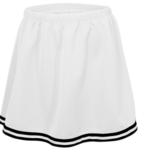 WOMEN'S CHEER SKIRT - White, M