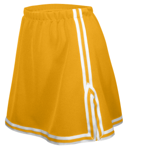 WOMEN'S CHEER SKIRT - Gold, M