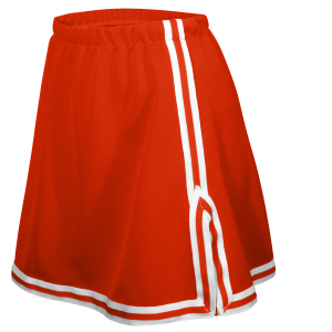 WOMEN'S CHEER SKIRT - Orange, M