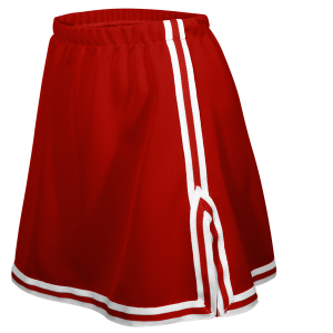 WOMEN'S CHEER SKIRT - Red, M