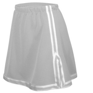 WOMEN'S CHEER SKIRT - Silver, M
