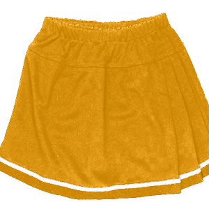 WOMEN'S CHEER PLEATED SKIRT - Gold, M