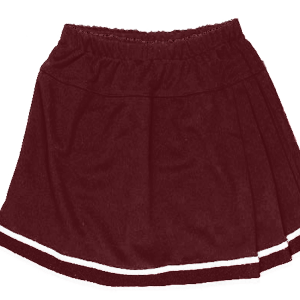 WOMEN'S CHEER PLEATED SKIRT - Maroon, M