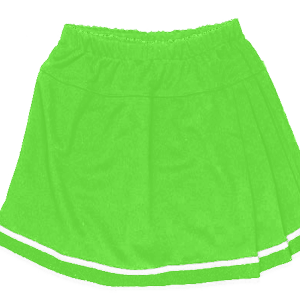WOMEN'S CHEER PLEATED SKIRT - Neon Green, M