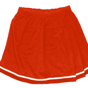 WOMEN'S CHEER PLEATED SKIRT - Orange, M