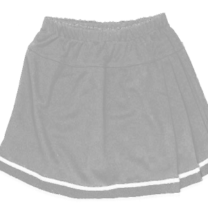 WOMEN'S CHEER PLEATED SKIRT - Silver, M