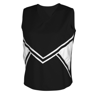 GIRL'S CHEER TOP - Black, M