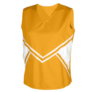 GIRL'S CHEER TOP - Gold, M