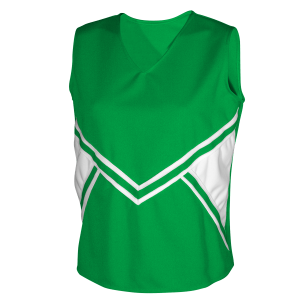 GIRL'S CHEER TOP - Kelly Green, M