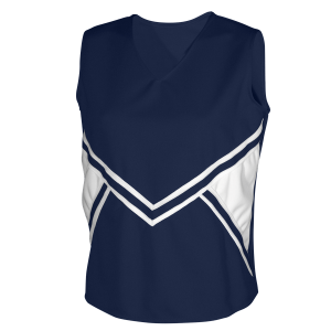 GIRL'S CHEER TOP - Navy Blue, M
