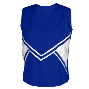GIRL'S CHEER TOP - Royal Blue, M