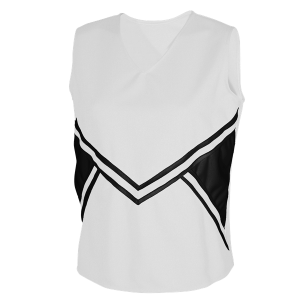 GIRL'S CHEER TOP - White, M