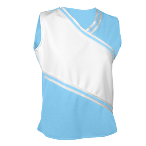 WOMEN'S CHEER TOP - Columbian Blue, M