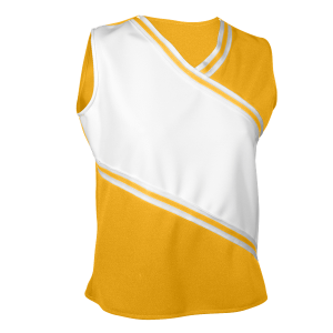 WOMEN'S CHEER TOP - Gold, M