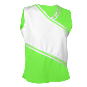 WOMEN'S CHEER TOP - Neon Green, M