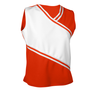 WOMEN'S CHEER TOP - Orange, M