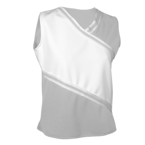 WOMEN'S CHEER TOP - Silver, M