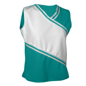 WOMEN'S CHEER TOP - Teal, M