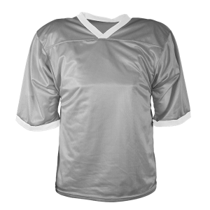 ADULT  FOOTBALL JERSEY - Silver, M