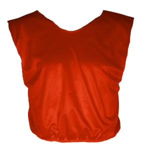 YOUTH FOOTBALL SCIMMAGE VEST - Orange, M