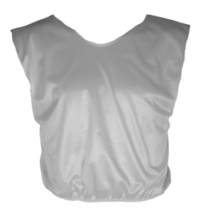 YOUTH FOOTBALL SCIMMAGE VEST - Silver, M