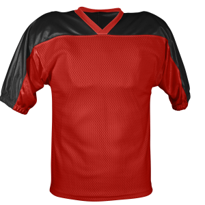 YOUTH FOOTBALL JERSEY - Red / Black, M