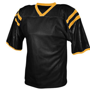 YOUTH FOOTBALL JERSEY - BLACK / GOLD, M