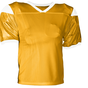 ADULT  FOOTBALL JERSEY - Gold, M