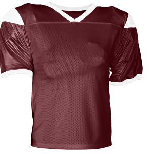 ADULT  FOOTBALL JERSEY - Maroon, M
