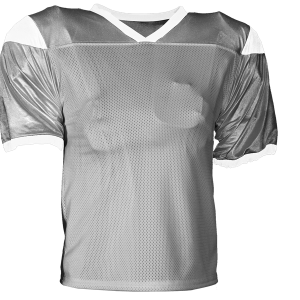 ADULT  FOOTBALL JERSEY - Silver, M