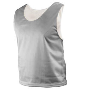 ADULT  REVERSIBLE SCRIMMAGE VEST - Silver, M