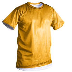 ADULT  REVERSIBLE SHIRT - Gold, M