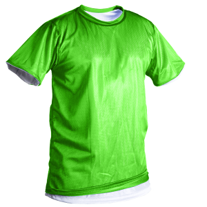 ADULT  REVERSIBLE SHIRT - Neon Green, M