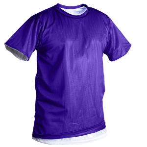 ADULT  REVERSIBLE SHIRT - Purple, M