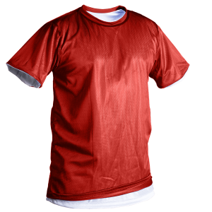 ADULT  REVERSIBLE SHIRT - Red, M