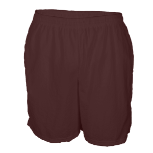 5"  ADULT  TASLAN  ATHLETIC SHORTS - Brown, M
