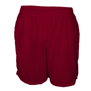 5"  ADULT  TASLAN  ATHLETIC SHORTS - Cardinal, M