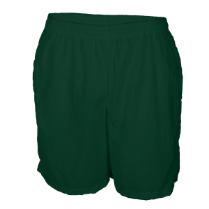 5"  ADULT  TASLAN  ATHLETIC SHORTS - Dark Green, M
