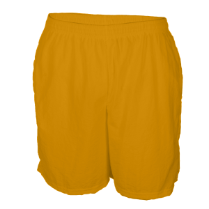 5"  ADULT  TASLAN  ATHLETIC SHORTS - Gold, M