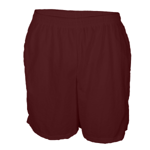 5"  ADULT  TASLAN  ATHLETIC SHORTS - Maroon, M