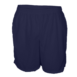 5"  ADULT  TASLAN  ATHLETIC SHORTS - Navy Blue, M