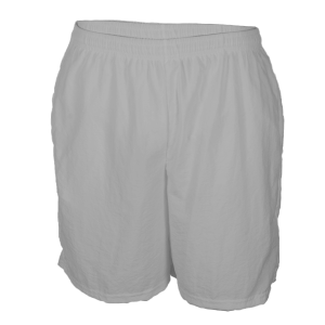 5"  ADULT  TASLAN  ATHLETIC SHORTS - Silver, M