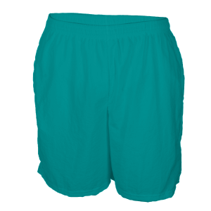 5"  ADULT  TASLAN  ATHLETIC SHORTS - Teal, M