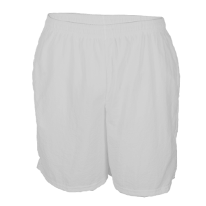 5"  ADULT  TASLAN  ATHLETIC SHORTS - White, M