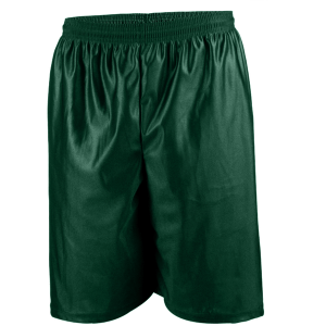 9"  ADULT  DAZZLE CLOTH  ATHLETIC SHORTS - Dark Green, M
