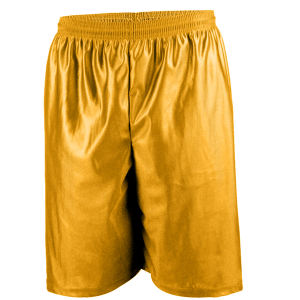 9"  ADULT  DAZZLE CLOTH  ATHLETIC SHORTS - Gold, M