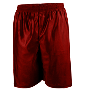9"  ADULT  DAZZLE CLOTH  ATHLETIC SHORTS - Red, M