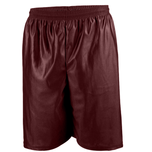 9"  ADULT  DAZZLE CLOTH  ATHLETIC SHORTS - Maroon, M