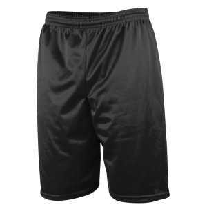 9"  ADULT  LINED MICRO MESH ATHLETIC SHORTS - Black, M