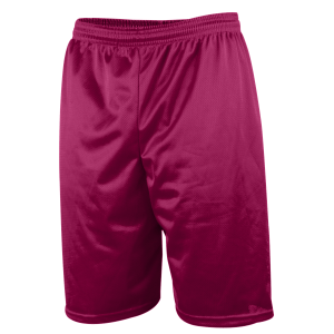 9"  ADULT  LINED MICRO MESH ATHLETIC SHORTS - Fuchsia, M